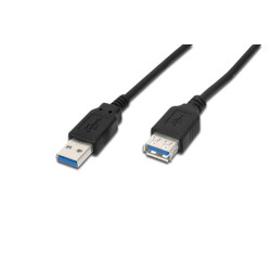 Cavo prolunga usb digitus usb 3.0 maschio/femmina 1.80m [dk112330]