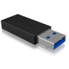 Adattatore usb icybox usb 3.1 tipo a maschio a usb tipo c femmina