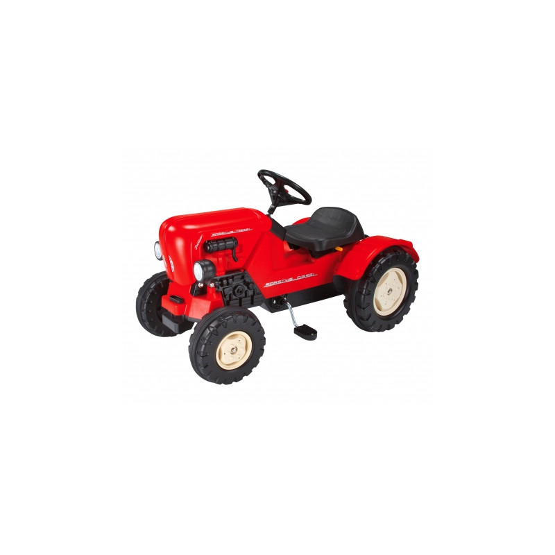 Trattore a pedali porsche diesel junior - rosso, nero - big