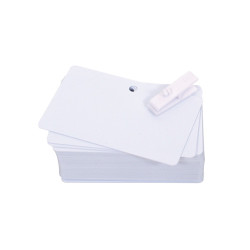 Card plastiche evolis pvc 20mm 100pz bianco [c4512]