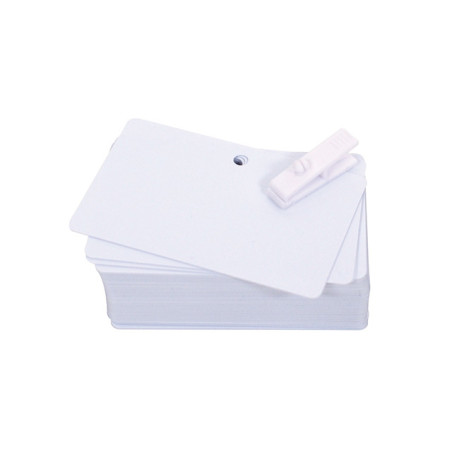 Card plastiche evolis pvc 20mm 100pz bianco [c4512]