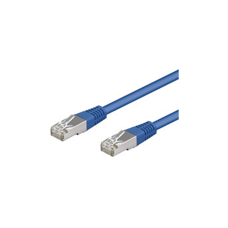 Cavo di rete goobay cat5e 0,5m sf/utp blu [68053]