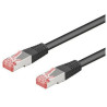 Cavo di rete goobay cat 6-200 lc sstp pimf 2m nero [95498]