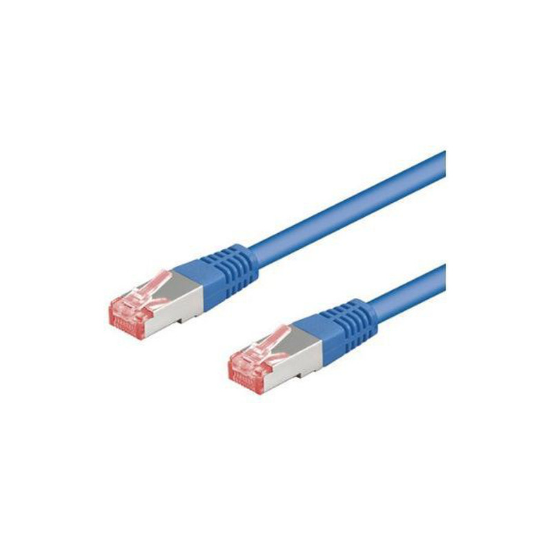 Cavo di rete goobay cat 6-200 lc sstp pimf 2m blu [95492]