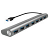 Hub usb logilink usb 3.0 7-port grigio [ua0308]