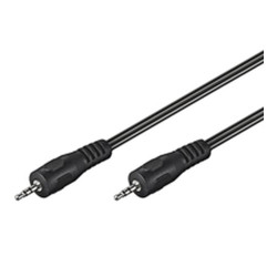 Cavo audio goobay jack 3,5mm m/f 1,5m nero [51658]