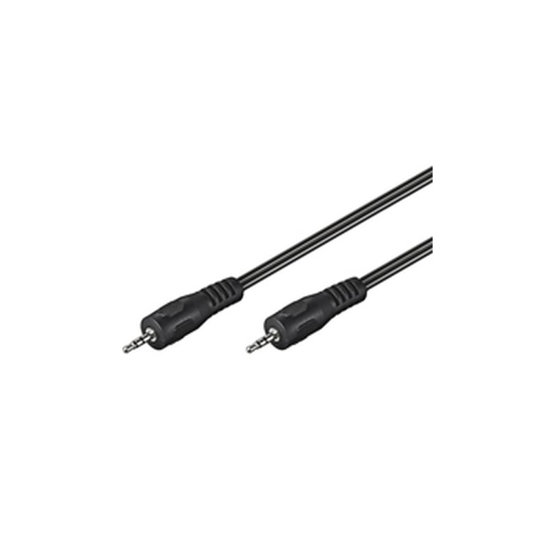 Cavo audio goobay jack 3,5mm m/f 1,5m nero [51658]