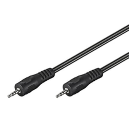Cavo audio goobay jack 3,5mm m/f 1,5m nero [51658]