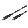Cavo audio goobay jack 3,5mm m/f 1,5m nero [51658]