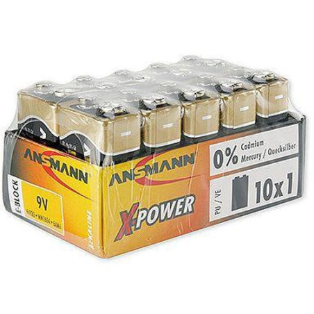 Pile ansmann block e / 6lr61 1 pezzo x-pow. [5015711]