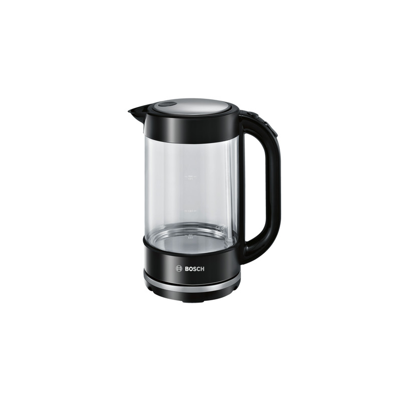 Bollitore elettrico bosch twk70b03 1.7l 2400w nero, trasparente