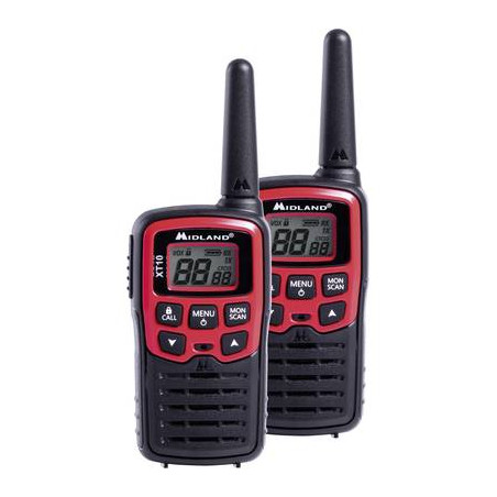 Radio pmr portatile midland xt10 c1176 kit da 2 [c1176]