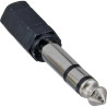 Adattatore audio inline, spina jack 6,3mm a presa jack 3,5mm, stereo