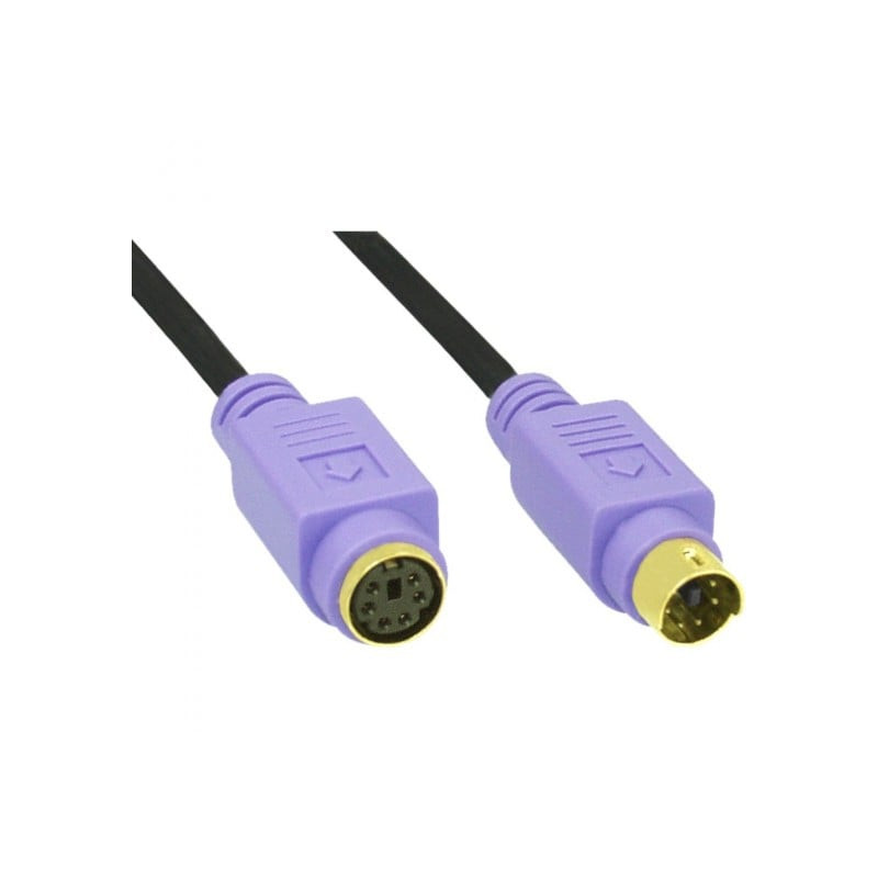 Cavo inline ps/2, 6pin mini-din a 6pin mini-din m/f 2m, pin