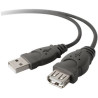 Belkin usb 2.0 cavo [1x spina a usb 2.0 - 1x presa a usb 2.0]