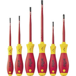 Kit cacciaviti vde 6 parti wiha softfinish electric 3201 zk6 taglio,