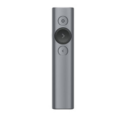 Presenter logitech spotlight bluetooth/rf grigio wireless [910-005166]
