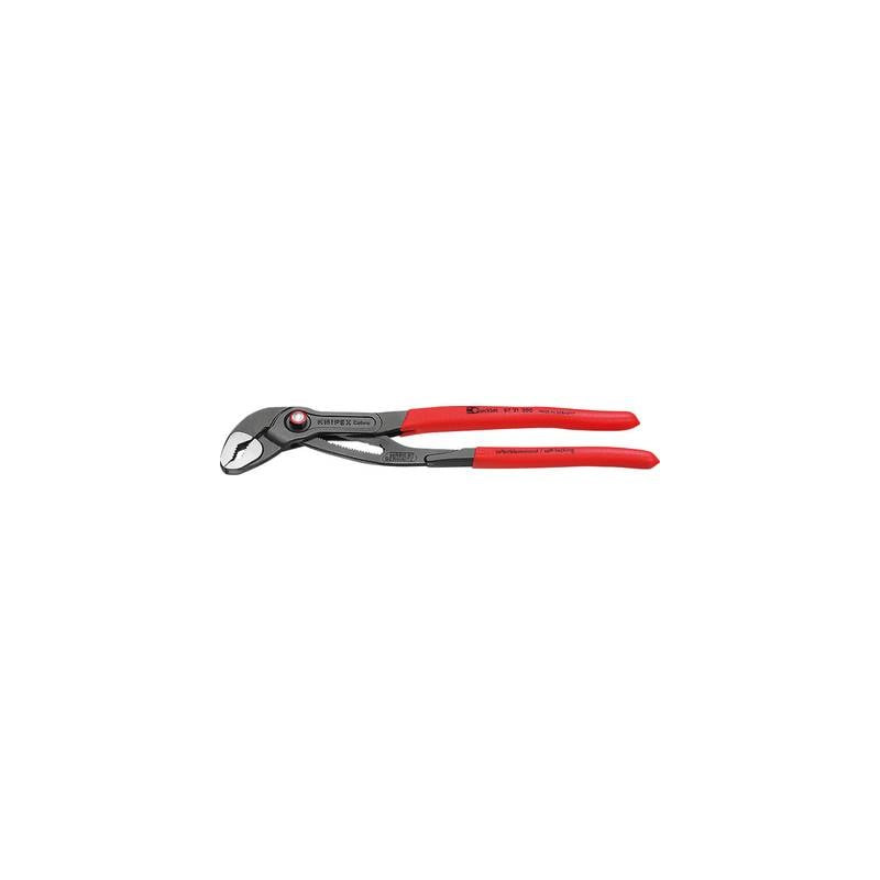 Pinza regolabile per tubi e dadi 60 mm 300 mm knipex cobra? quickset