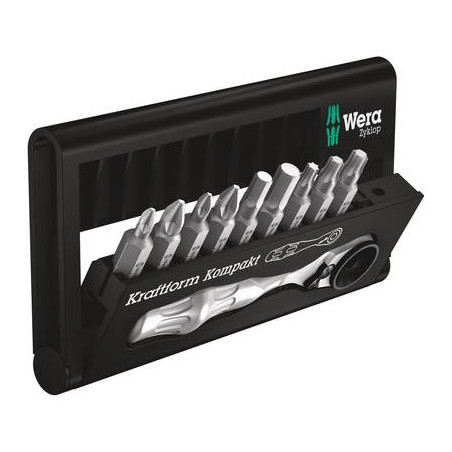 Kit inserti di avvitamento 10 parti wera bit-check 10 zyklop