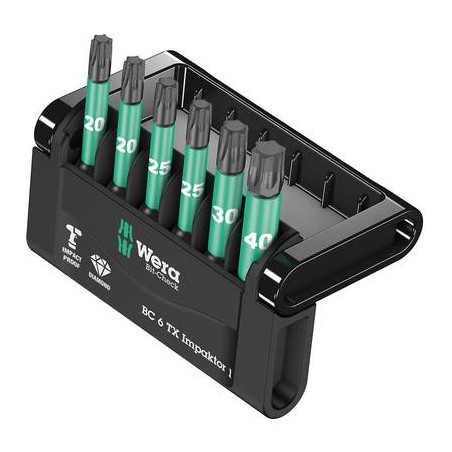 Kit inserti di avvitamento 6 parti wera mini-check impaktor 2
