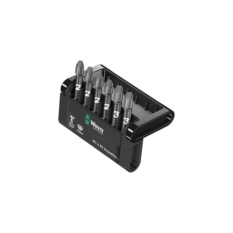 Kit inserti di avvitamento 6 parti wera mini-check impaktor 3