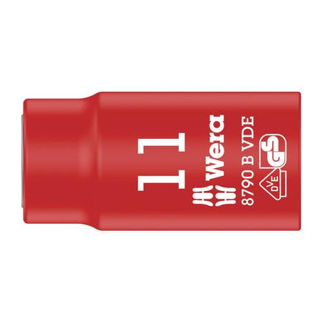 Inserto a bussola vde esagono esterno 11 mm 3/8 (10 mm) wera 8790