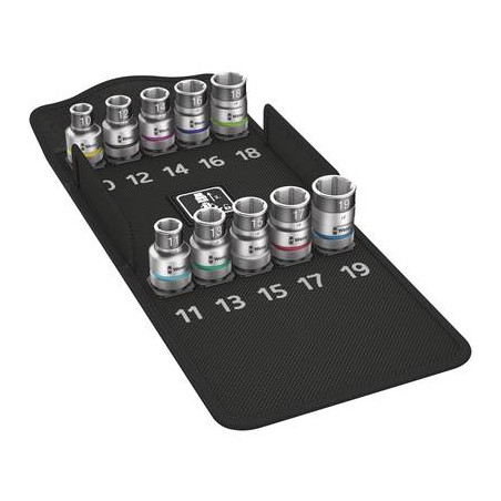 Kit inserti a bussola brugola interna 10 parti 1/2 (12.5 mm) wera