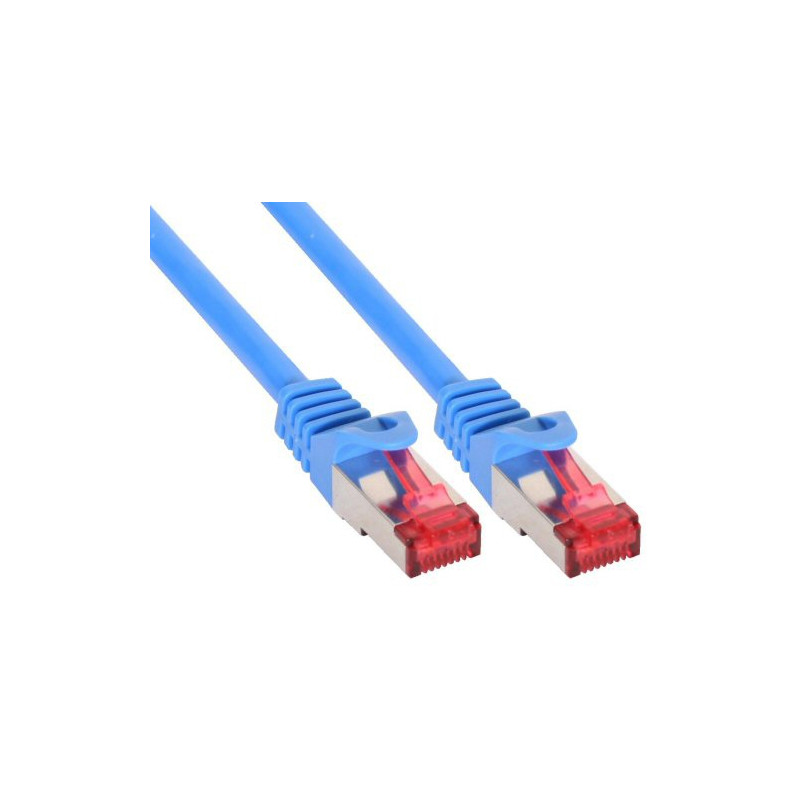 Inline s-stp/pimf cat.6 0.5m blue 0.5m blu cavo di rete