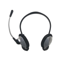 Cuffia adj 3,5mm easy nero/grigio