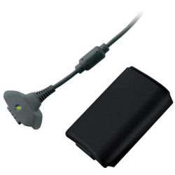 Kit di ricarica microsoft play & charge per controller xbox 360