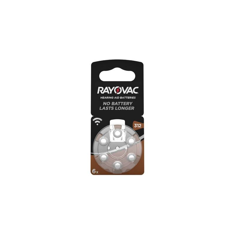 Batteria a bottone za 312 zinco-aria rayovac hearing aid pr41