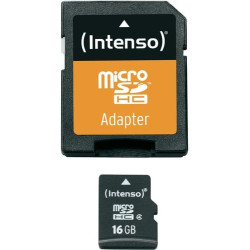 16gb scheda microsd intenso + adattatore [3403470]