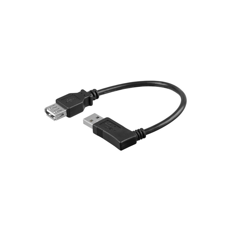 Cavo usb 2.0 a maschio angolato/a femmina 0,15 m