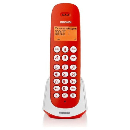 Telefono fisso brondi adara cordless brondi adara bianco