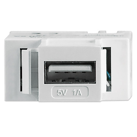 Presa usb intellinet con aggancio keystone per ricarica