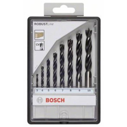 Kit punte a spirale da legno 8 parti bosch accessories 2607010533