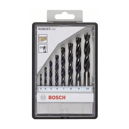 Kit punte a spirale da legno 8 parti bosch accessories 2607010533