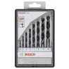 Kit punte a spirale da legno 8 parti bosch accessories 2607010533