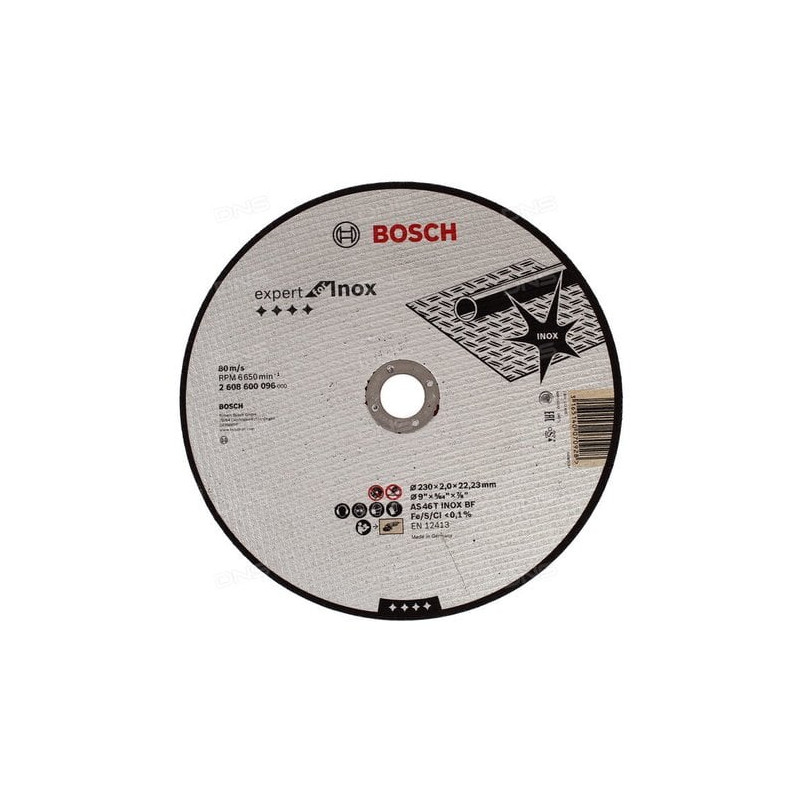 Mola da taglio dritta expert for inox as 46 t inox bf, 230 mm, 2