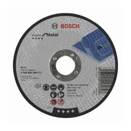 Mola da taglio dritta expert for metal a 30 s bf, 125 mm, 2,5 mm