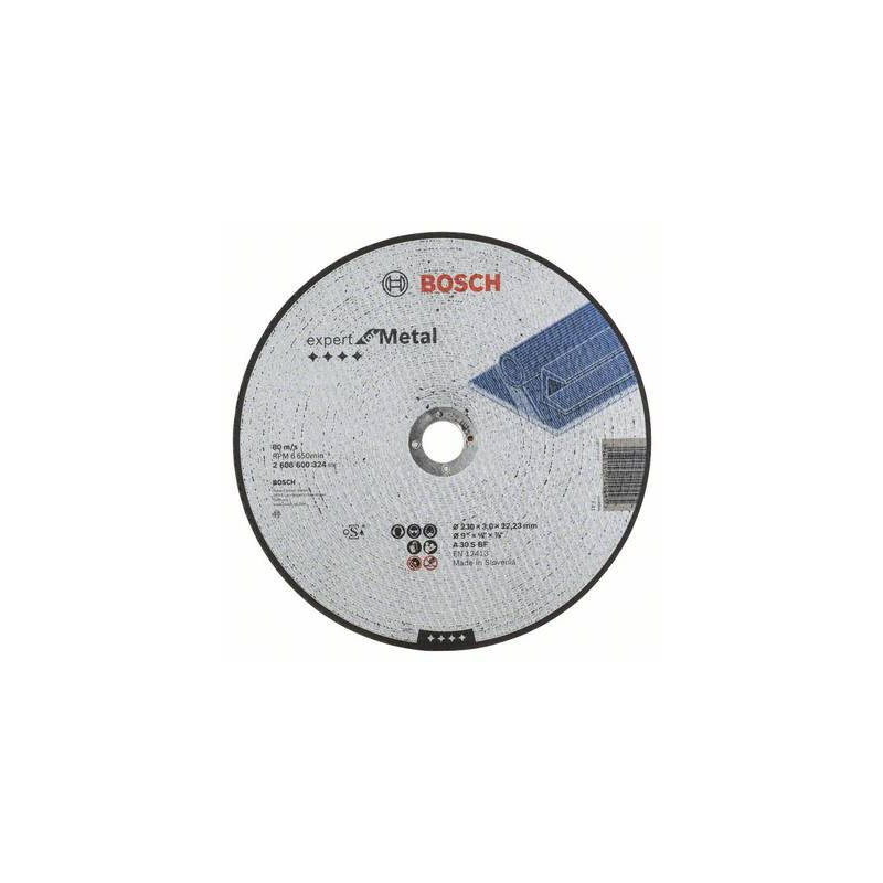 Mola da taglio dritta expert for metal a 30 s bf, 230 mm, 3,0 mm