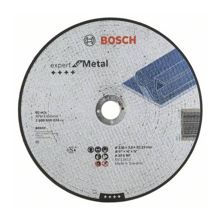 Mola da taglio dritta expert for metal a 30 s bf, 230 mm, 3,0 mm