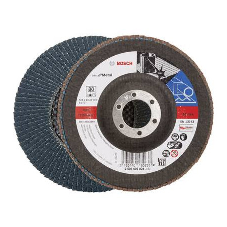 Disco lamellare best for metal, supporto in fibra bosch accessories