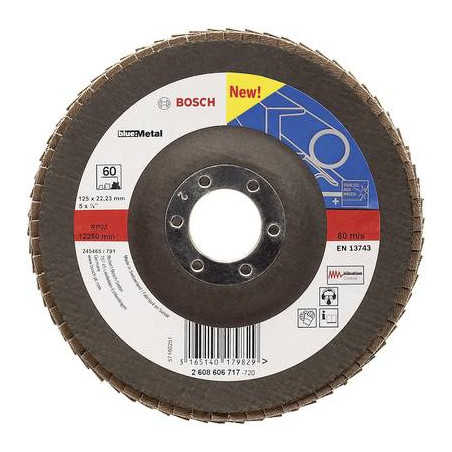 Disco lamellare expert for metal, supporto in fibra bosch accessories