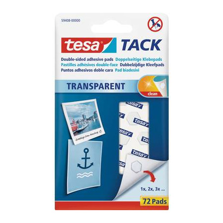 Tesa? tack ? pad biadesivi trasparente tesa contenuto: 1 conf. [59408-00000-00]