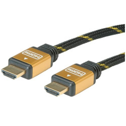 Roline 11.04.5510 20m hdmi hdmi nero, oro cavo hdmi