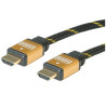 Roline 11.04.5510 20m hdmi hdmi nero, oro cavo hdmi