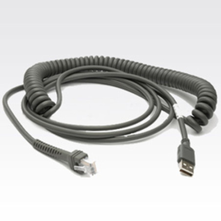 Zebra cba-u12-c09zar usb type a grigio cavo di interfaccia