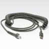 Zebra cba-u12-c09zar usb type a grigio cavo di interfaccia