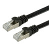 Value ftp cat.6 flat network cable, black 1 m nero cavo di rete